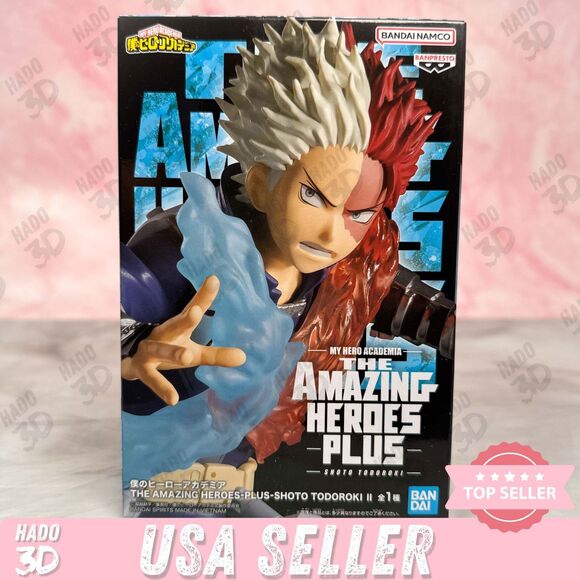 Shoto Todoroki II Amazing Heroes Plus Figure My Hero Academia Banpresto Bandai - Picture 1 of 7